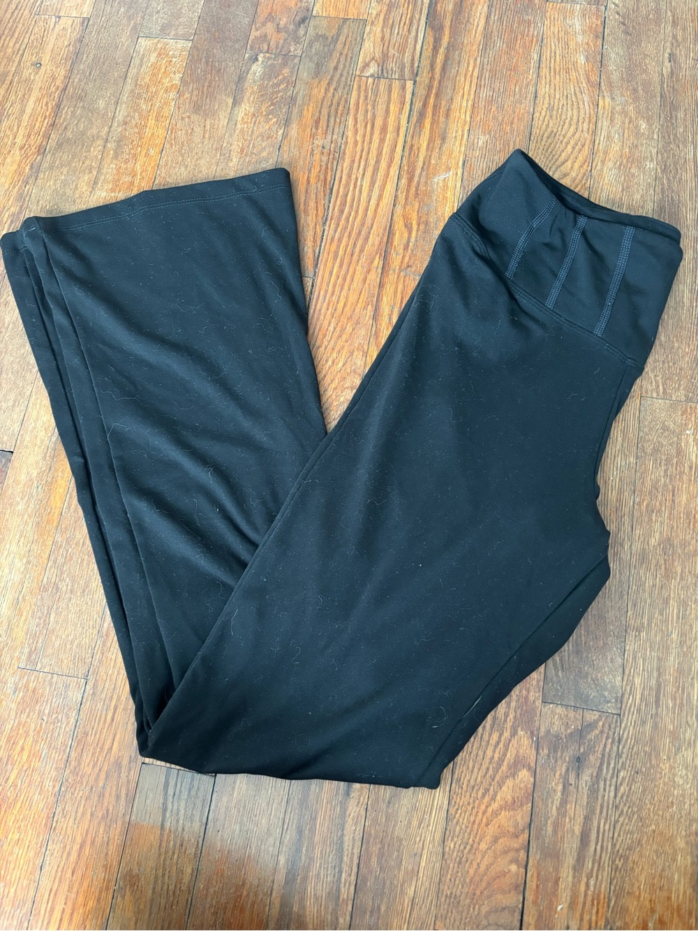 PINK Victoria's Secret Black High-Waist Flare Leggings